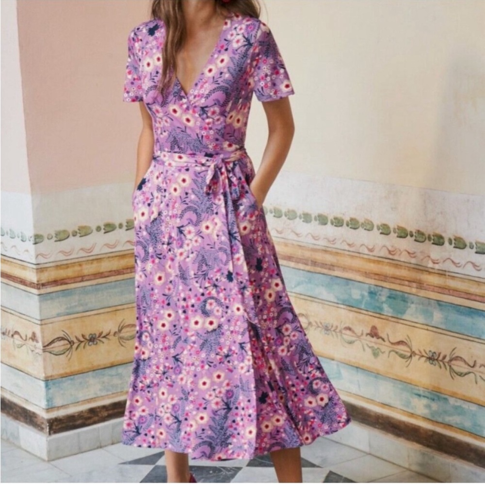 Boden Wrap Jersey Dress